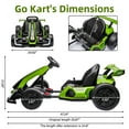 thumbnail image 2 of 24V Kids Electric Drift Kart, 300W Powerful Motor 8.5MPH, EVA Tires, Drift/Sport Modes, Max Load 110lbs, Outdoor Racing Ride-On Toy for Kids, 2 of 8