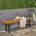 thumbnail image 2 of Christopher Knight Home Raphael Outdoor Acacia Wood Bench by  sandblast gray, 2 of 5