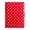 Red, variant on A5 Polka Dot PU Leather Loose Leaf Binder, Refillable 6-Ring Journal with Magnetic Snap Closure, Card Slots & Pen Loop, for Office, Photo Storage, Cash Budget, Travel, Yellow