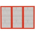 thumbnail image 3 of Aarco Products DCC4872-3RIBK 3-Door Outdoor Enclosed Bulletin Board - Clear Satin Anodized, 3 of 31