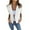 White, variant on Sensestyle Womens Blazer, Summer Short Sleeved Women's Shirt Lapel Pullover Double Pocket Loose Shirt Blazers for Women Business Casual White S
