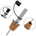 thumbnail image 4 of 2 piezas Botellas con boquilla vertedora para aceite de oliva y aderezos para ensaladas, vertedor de bebidas, boquilla para botellas Vertedores con solapa para licores, vinagres y jarabes, fabricados, 4 of 5