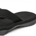 thumbnail image 6 of Xfvqtps Mens Flip Flops with Thick Non-Slip Rubber Sole Solid Color Woven Strap Summer Comfortable Outdoor Beach Sandals for Casual Wear, 6 of 9