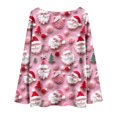 thumbnail image 5 of Mgmyaa Women's Long Sleeve Shirt Christmas-Themed Crew Neck Batwing Sleeve Casual Top, 5 of 7