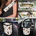 thumbnail image 4 of HUISEFOR 15 Packs Cow Print Bow Car Seat Cover Full Set Scratch-Resistant Including Steering Wheel Cover, Belt Cover, Breathable, Non Slip, Easy Installation, Fit for Most Cars, Auto, SUVs, 4 of 7