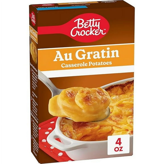 Betty Crocker Au Gratin Casserole Potatoes, Made with Real Cheese, 4 oz Box(pack of 2)