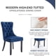 thumbnail image 4 of Dining Chairs Set of 4, Upholstered Dining Chair with Nailhead Trim and Solid Wood Legs My Lux Decor Round, 4 of 15