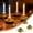 E, variant on Elegant Gold Metal Advent Wreath Candle Ring Stand For Home Decorations And Ceremonial Use With Five Candle Capacity