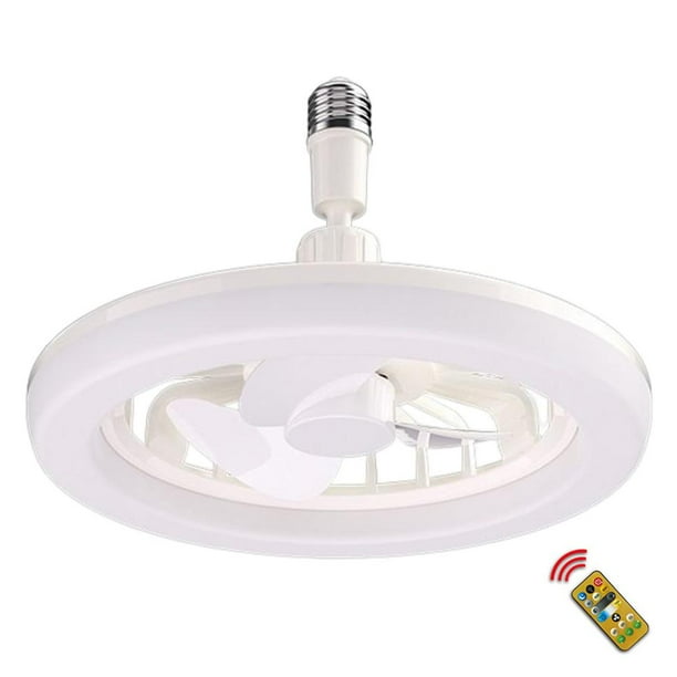 Ventilador de techo con luces de aroma, lámpara de araña con ventilador de control remoto, viento de 3 velocidades (blanco)