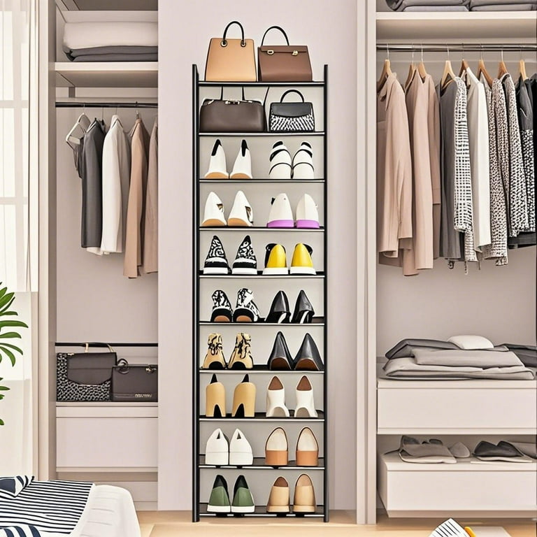 Retail Shoe Display Rack Amllas 12 Pack Clear Shoe Boxes Stackable