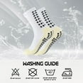 thumbnail image 6 of 4 Pairs Mens Grip Soccer Socks Non Slip Grippy Women Socks for Football Basketball Sports, 6 of 6