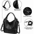 thumbnail image 3 of Tote Bag for Women PU Leather Shoulder Bags Fashion Hobo Bags Large Purse and Handbags with Adjustable Shoulder Strap, 3 of 4