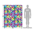 thumbnail image 3 of Rwraps Graffiti Rainbow Peace Matte Vinyl Film Wrap 59in x 1ft Vinyl Vehicle Car Film Sheet Roll, 3 of 9
