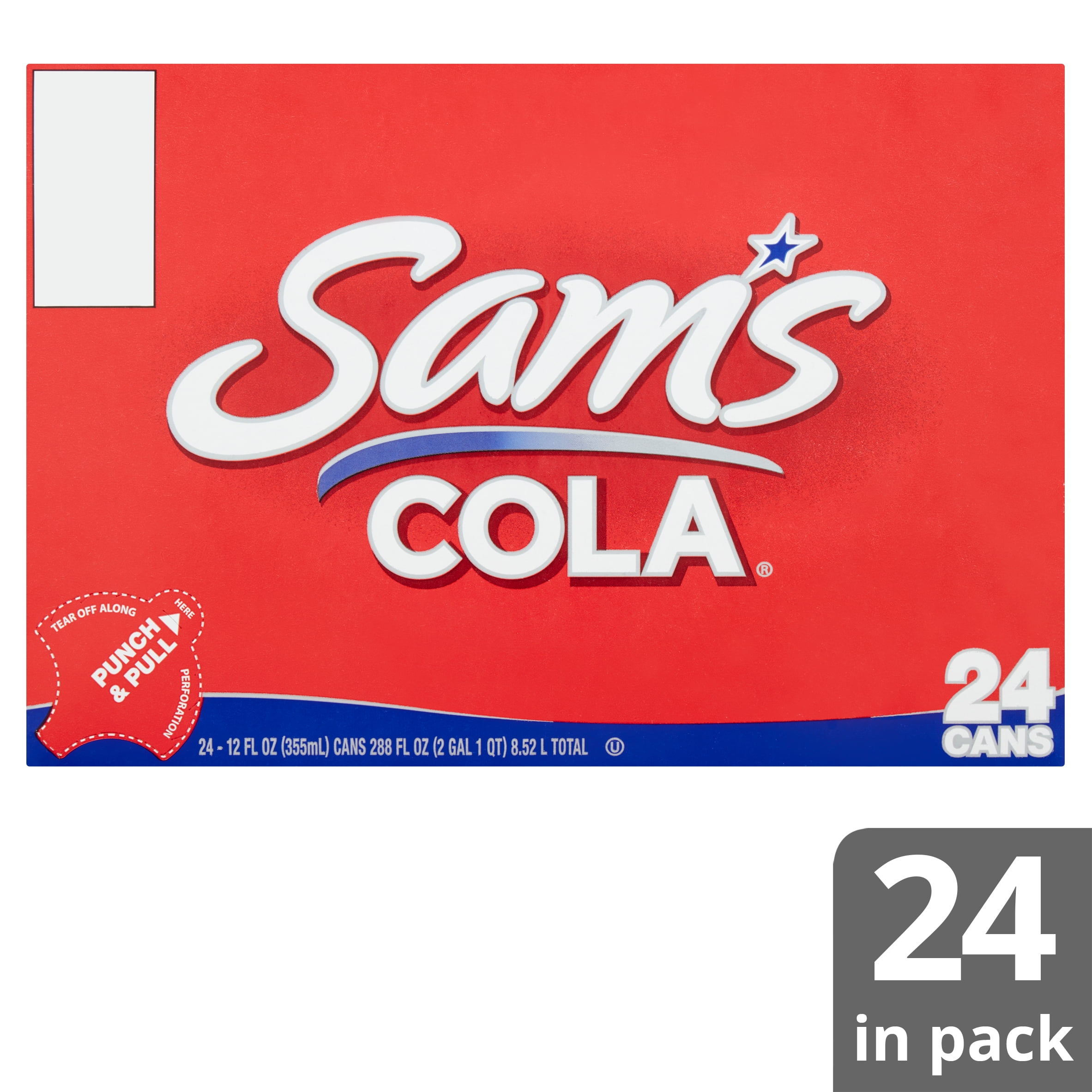 Sam S Cola Soda 12 Fl Oz 24 Count Walmart Com Walmart Com