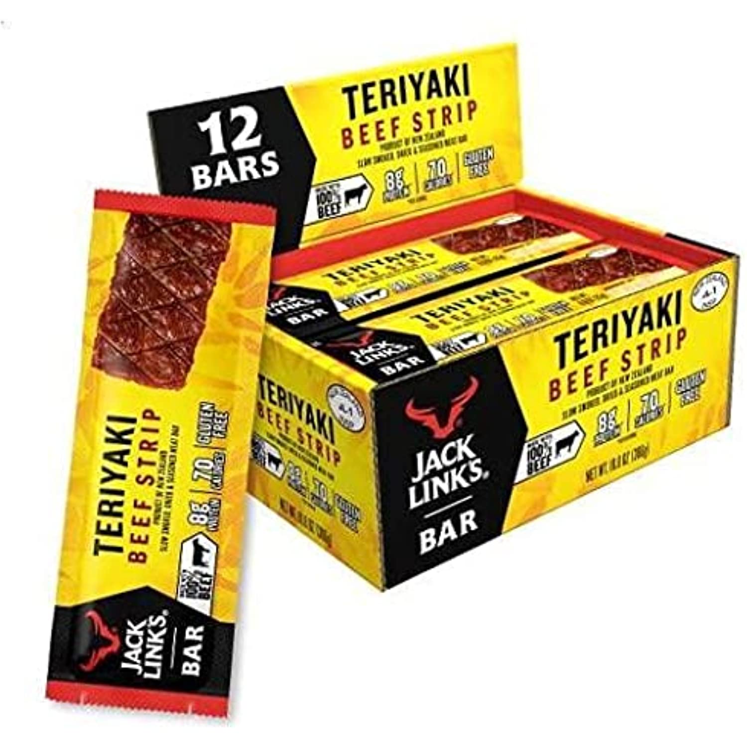 Jack Links Beef Jerky Bars, Teriyaki 8G Of Protein And 80 Calories