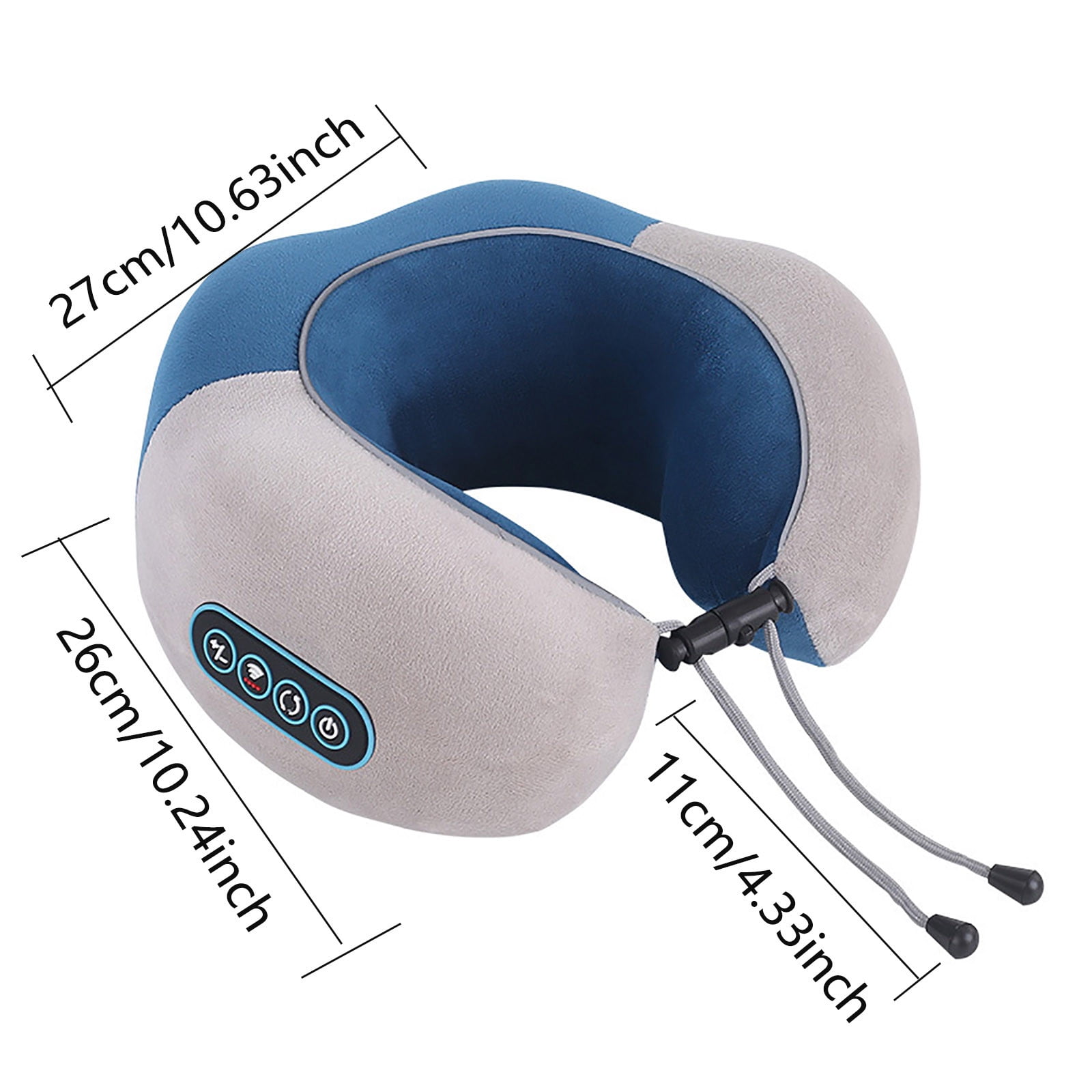 Portable Neck Massager Pillow with Heat for Travel Ideal for Relaxation and Kneading Features Intelligent Rolling Modes for Men and Women