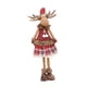 thumbnail image 1 of Figura de alce navideño, colección de decoración navideña, estatua navideña Estilo D 22x15x68cm, 1 of 9