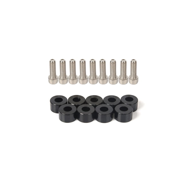 Scienceny 18 unids/set Motor Interior del coche Motor tornillo espaciador pieza de repuesto tornillos de reparación montados en el vehículo Vehículos, repuestos y accesorios Mis Negro