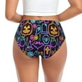 thumbnail image 3 of Womens Underwear - pumpkins halloween design No Show Seamless Underwear for Women, Stretch Women's Panties, Hipster Soft Comfort Ladies Panties Bikini Underwear Briefs, 3 of 6