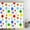 Yellow Blue Teal, variant on Polka Dot Shower Curtain Abstract Circles Geometric Watercolor Rainbow Colorful Fabric Bathroom Curtains Decor Set with Hook(72" WX72 H)