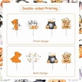 thumbnail image 5 of 24 Pieces Halloween 1st Birthday Cupcake Toppers, Orange Black The Spooky One Cupcake Picks, Pumpkin Ghost Witch Hat Bday Baby Shower Party Decoration Supplies, 5 of 6
