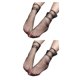 thumbnail image 3 of Qarigey Mujeres Niñas Nylon Star Grid Chic Malla Niñas Transparente Pura Fina Tobillo Medias de gasa No.05 2piezas Qarigey CBP068817, 3 of 5