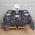 thumbnail image 3 of Pioneer Flower Floral Print Pattern Square Tablecloth, Waterproof Wipeable Spillproof Washable Table Cover for Home Kitchen Party Decor, 42"x42", 3 of 6
