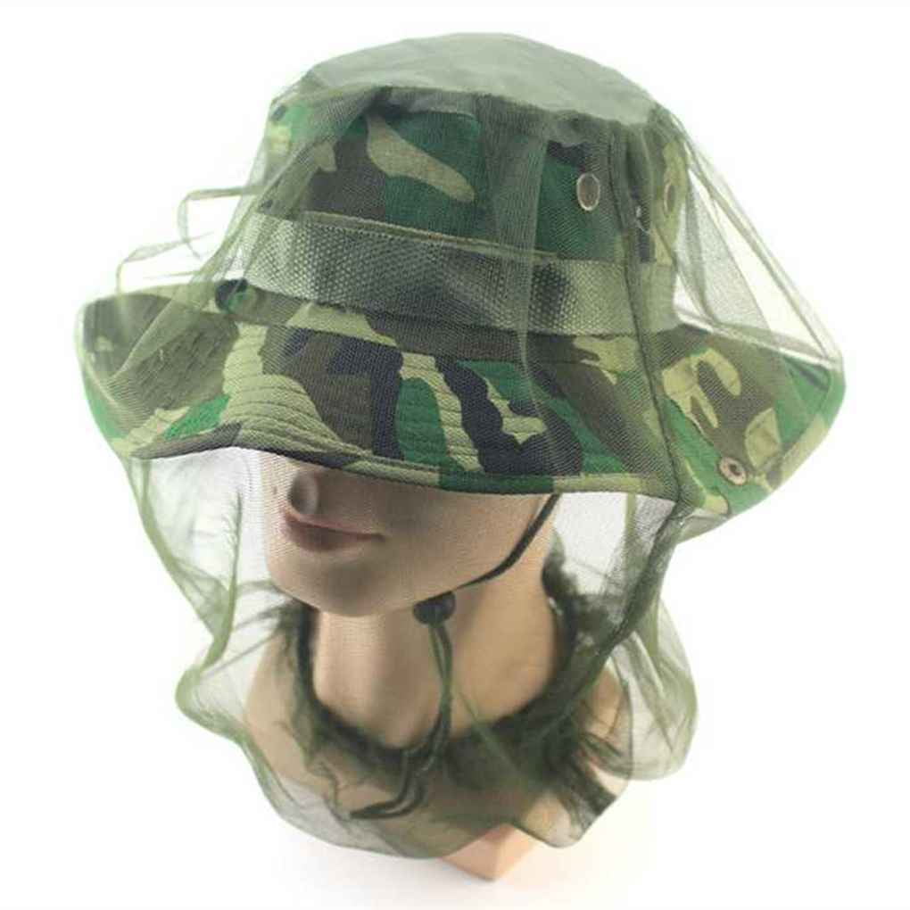 Head Face Mosquito Cap Midge Fly Bug Insect Bee Hat With Net Mesh  Protect HatF1 