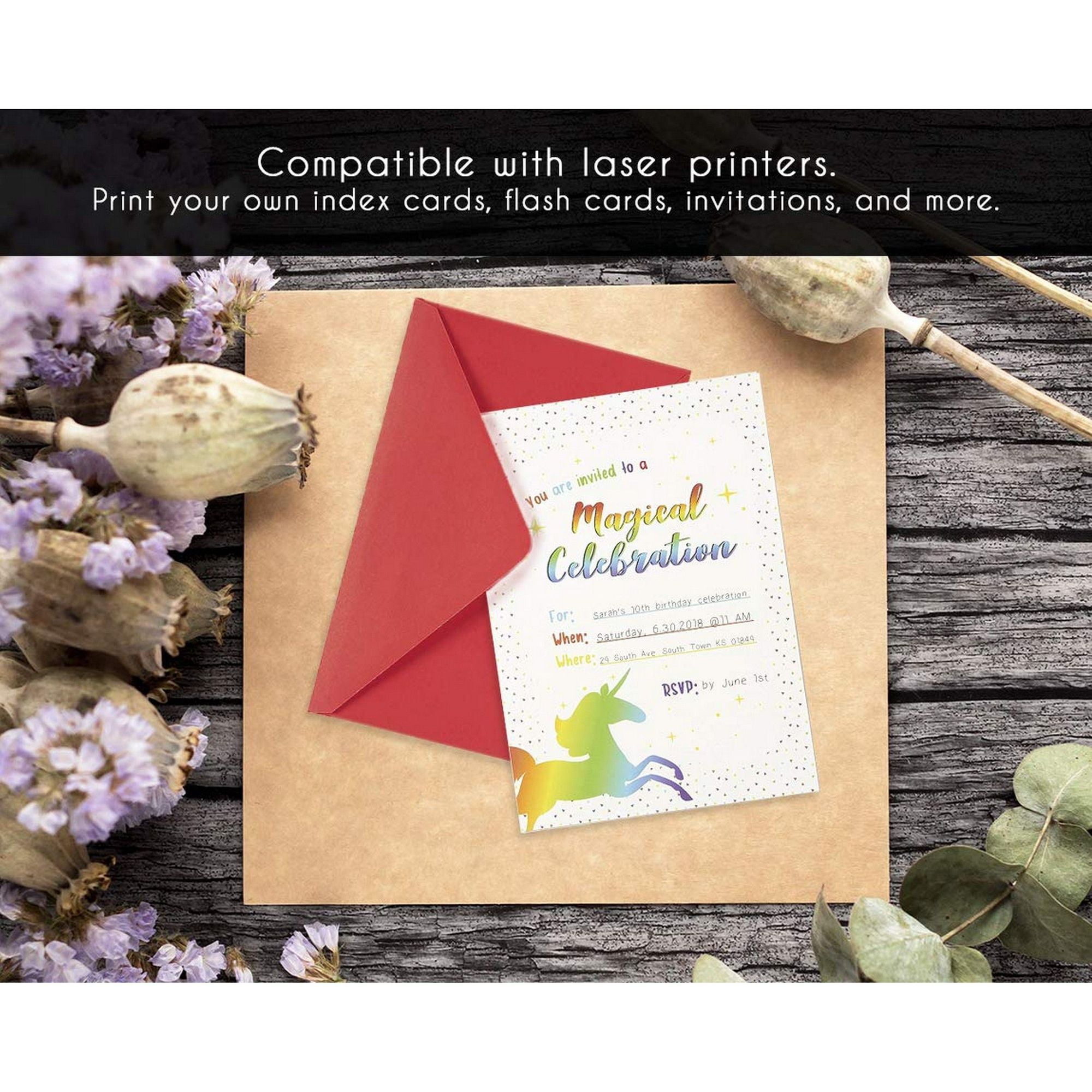 index cards 200pack 4x6 heavyweight white cardstock