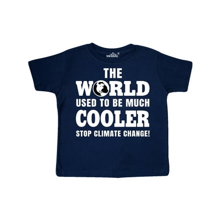 

Inktastic The World Used to be Much Cooler Stop Climate Change Gift Toddler Boy or Toddler Girl T-Shirt