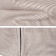 thumbnail image 6 of JTieacloth Men's Knit Pullover Sweater Mens Autumn And Winter Fashion Casual Knitted Standing Neck Long Sleeve Sweater Coat(Beige), 6 of 6