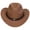 Khaki, variant on NIEWTR Summer Sun Protection Wide Brim Hat Childrens Hat With Upturned Brim Cowboy Hat Head Accessory Solid Color Top Hat Wide Brimmed Hat