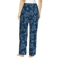 thumbnail image 3 of Picia Sea Turtle Womens Soft Woven Cotton Elastic Waistband Sleep Pajama Pant Lounge Sleep Pant With Pockets And Drawstring-Medium, 3 of 9