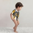 thumbnail image 4 of Yiaed Bee Gnome With Sunflower Print Infant Climbing Short Sleeve Onesie One-Piece Baby Bodysuit Clothes 0-12 Months -12 Months, 4 of 6