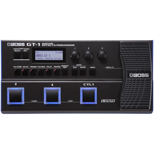 Pedal multiefectos para guitarra BOSS GT-1 con interruptor de control