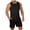 Style-1-Black, variant on Men's Sleeveless 2 Pieces Outfits Quick Dry Bodybuilding Muscle Shirt and Drawstring Jogging Shorts Summer Beach Outfits, Sky Blue, XL