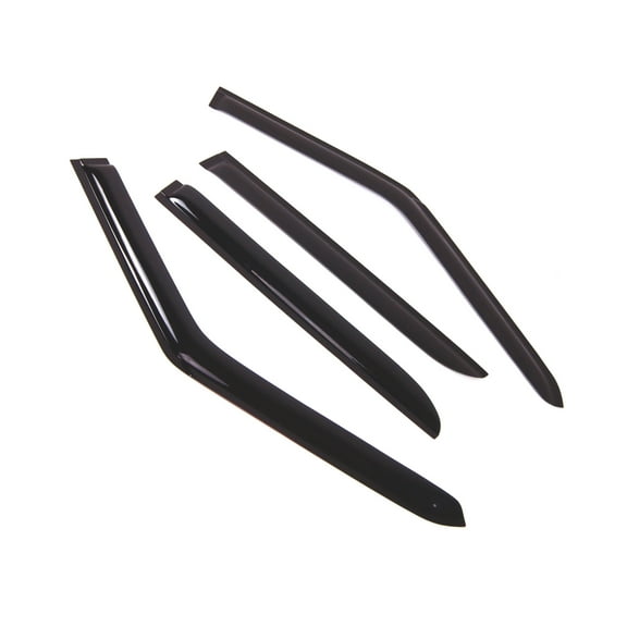 Tuningpros WD2-521 Outside Mount Window Visor Deflector Rain Guard Dark Smoke 4 Pcs Set For 2006-2013 Land Range Rover Sport