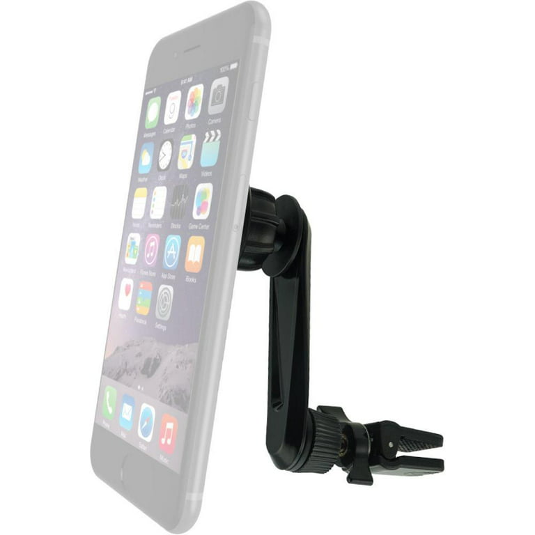 Charge Worx 360° Adjustable Magnetic Air Vent Clip Long Neck Mount Cell Phone  Holder- Universally Compatible with all Cellphones/Smartphones 