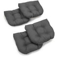 thumbnail image 1 of Coussins de Chaise de Salle à Manger d'Extérieur Tuftés en Polyester Filé en Forme de U de 19 Po (Ensemble de 4), 1 of 1