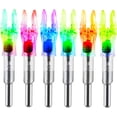 thumbnail image 1 of 6PCS X Lighted Nocks for Arrows with .204 .233 .244 .246 Inside Diameter with H, S, GT Bushings High-Visibility LED Arrow Nocks, ON/Off Switch Included, 1 of 7