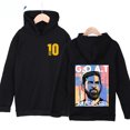 thumbnail image 3 of Sudadera con capucha para niños con estampado de Messi de otoño, sudadera de terciopelo, ropa deportiva informal, parte superior negra adecuada para niños y niñas, 3 of 5