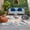 Blue Beige, variant on Ombre Green Pink Outdoor Rug 5x7 Ft, Non Slip Washable Area Rug, Summer Coastal Ocean Sea Beach Wave Patio Rugs Carpet Runner, Large Floor Mat for Indoor/Outdoor Deck Porch Camping