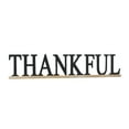 thumbnail image 6 of DecMode Black Wood Thankful Sign Wall Decor, 6 of 9