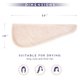 thumbnail image 5 of Simplefield Paquete De 2 Toallas De Microfibra Para El Cabello Para Mujer, Antiencrespamiento, Turbante De Cabello De Secado Rápido Para Todos Los Estilos De Cabello, Absorbente Y Liviano (Beige Gris, 5 of 5