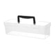 thumbnail image 4 of Caja de herramientas transparente, contenedor portátil de mano, organizador de almacenamiento para exteriores para Negro 30x93x93cm, 4 of 9