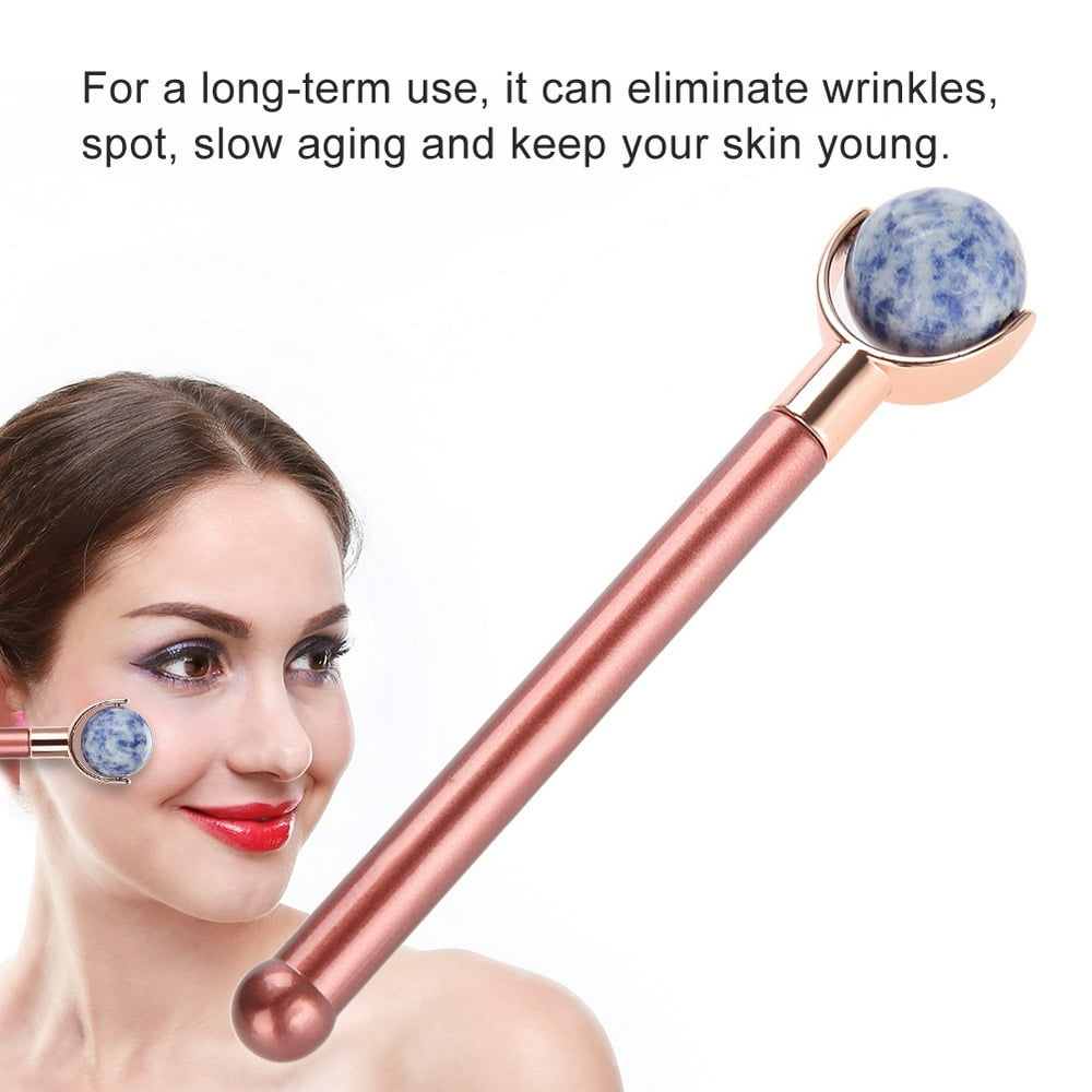 Kritne Jade Roller Face Massager, Jade Roller for Face and Eyes, 4 Types Jade Roller for Face