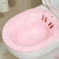 thumbnail image 2 of Portable Sitz Bath Hip Washing Bath Tub Nursing Basin with Sprayer - Pink, 2 of 5