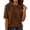 Coffee, variant on Short Sleeve Knitted Pullover – Crew Neck Diamond Pattern Sweater – Lightweight Summer Top – Elegant Casual Knit Shirt – Available in 14 Colors – Sizes S-XXL