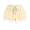 Beige, variant on HAOTAGS Boys & Girls Shorts Cotton-Like Elastic Waist Lace Trim Summer Casual Hot Pink Size 15/16