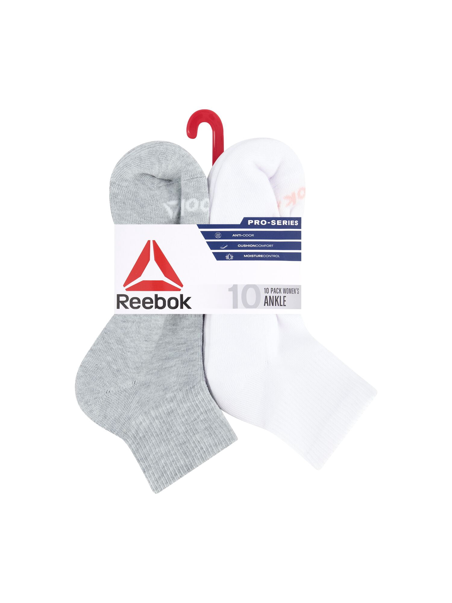 Reebok Women’s Multi Sport Ankle Socks, 10 Pack, Size 4-10
